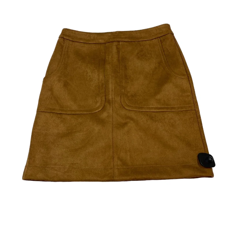 Brown Skirt Mini & Short Loft, Size 2