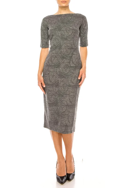 Maggy London GT158M - Fitted Jacquard Dress