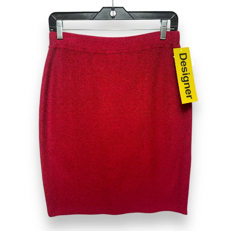 Skirt Luxury Designer By St John Collection In Red, Size: 4