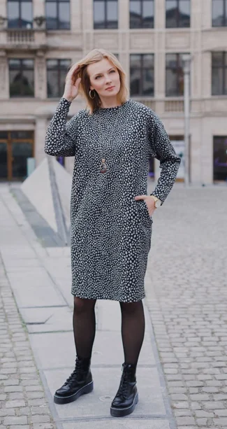 Lenaline Patterns Alex Dress and Sweater