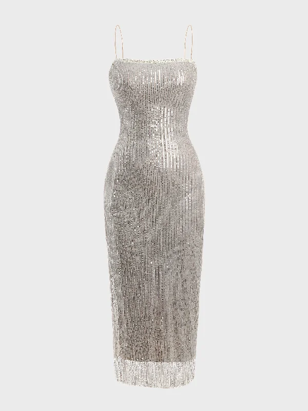 Sparkle Sequined Maxi Dress