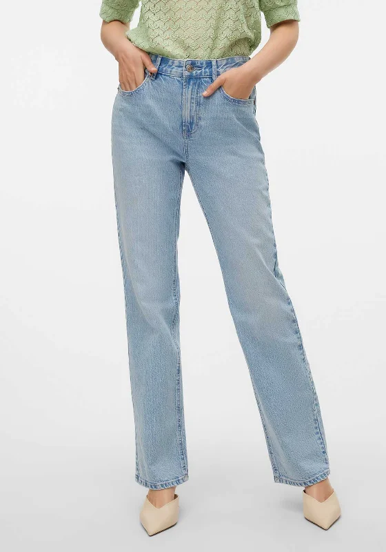 Vero Moda Tessa High Rise Straight Jeans, Blue