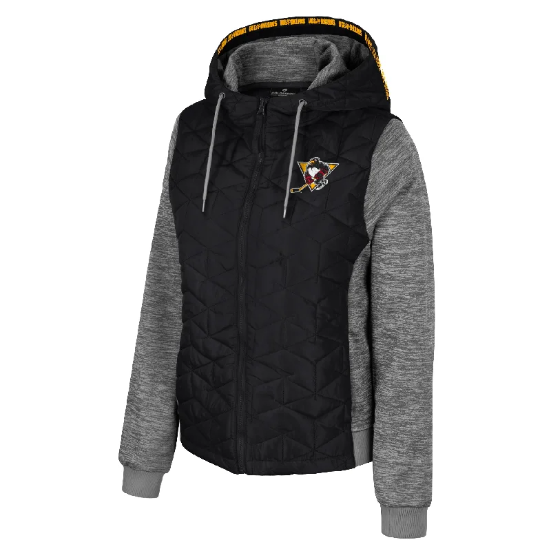 WBS Penguins Women's Hooded Puffer Jacket