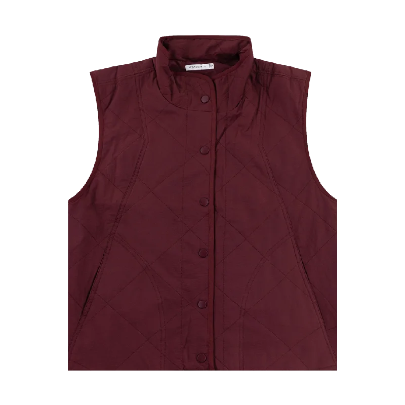 Maroon Thin Padded Vest