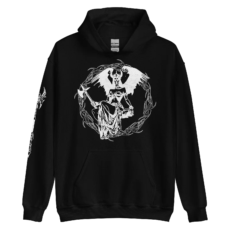 DEATH GODDESS HOODIE (WITH SLEEVE PRINT)