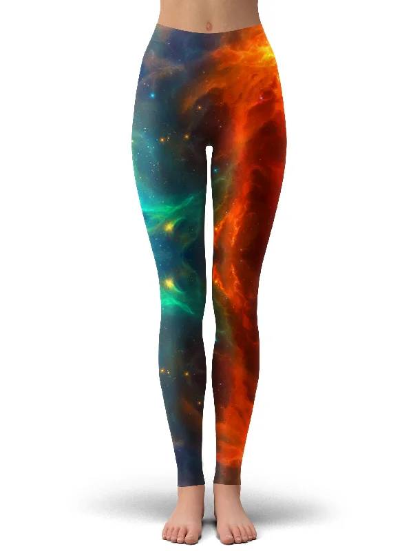 Fire and Ice Galaxy Leggings