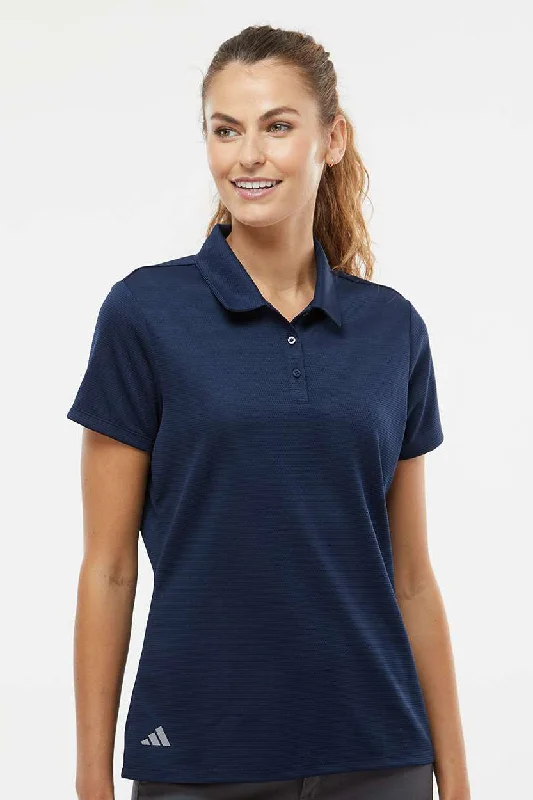 Adidas Womens Micro Pique Short Sleeve Polo Shirt - Collegiate Navy Blue