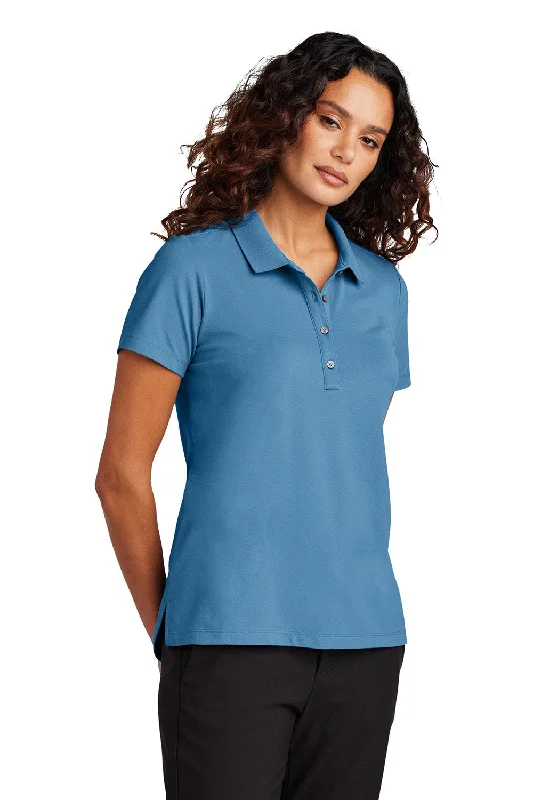 Mercer+Mettle Womens Moisture Wicking Short Sleeve Polo Shirt - Parisian Blue - New