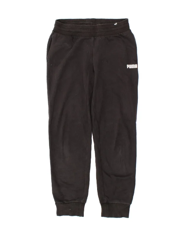 PUMA Womens Tracksuit Trousers Joggers UK 8 Small  Black