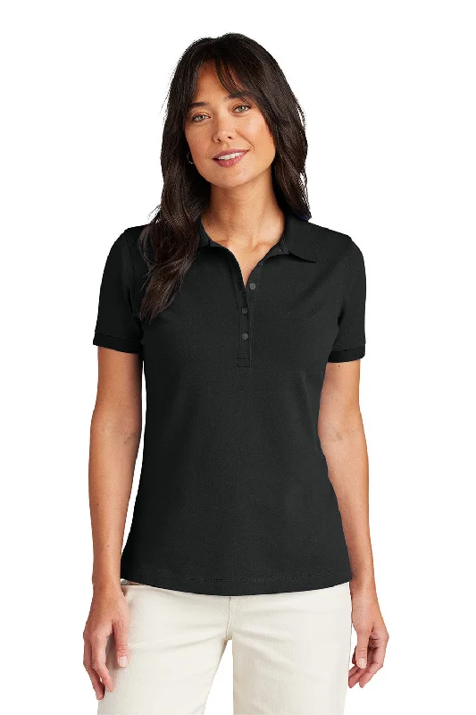 Brooks Brothers Womens Short Sleeve Polo Shirt - Deep Black - New