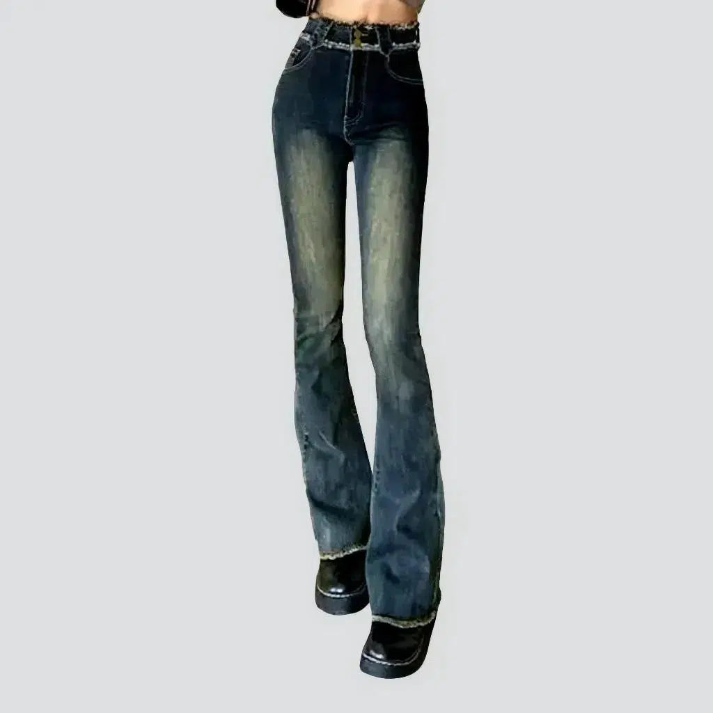 Women's dark-wash jeans