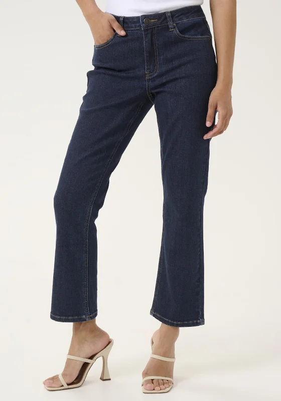 Kaffe Sinem Cropped Jeans, Dark Blue