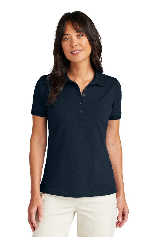 Brooks Brothers Womens Short Sleeve Polo Shirt - Navy Blue Blazer - New