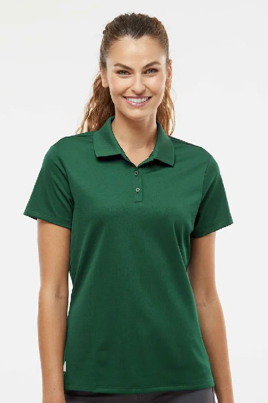 Adidas Womens UV Protection Short Sleeve Polo Shirt - Collegiate Green