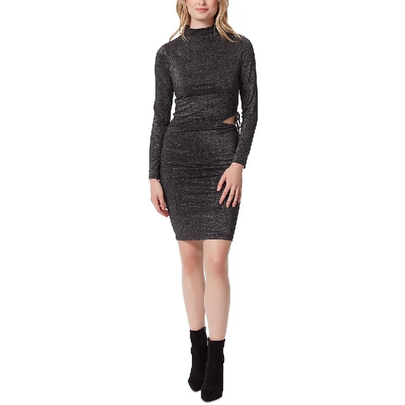 Jessica Simpson Womens Shimmer Knee-Length Bodycon Dress