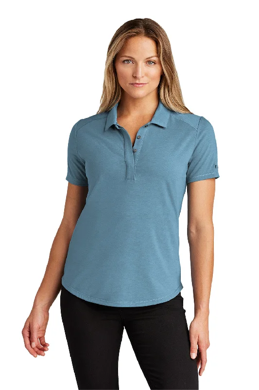 Ogio Womens Motion Moisture Wicking Short Sleeve Polo Shirt - Mist Blue - New