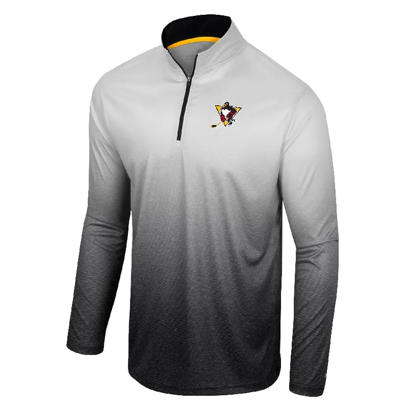 WBS Penguins Marled Sublimated 1/4 Zip Windshirt