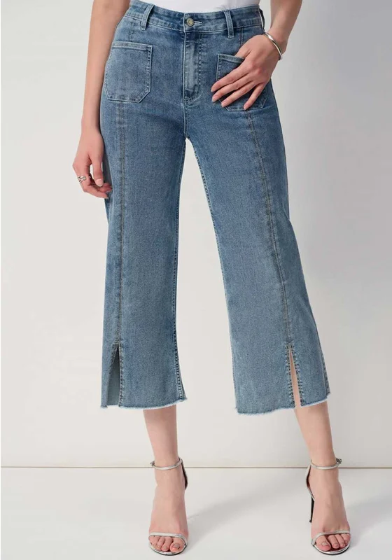 Joseph Ribkoff Embellished Culotte Jeans, Blue