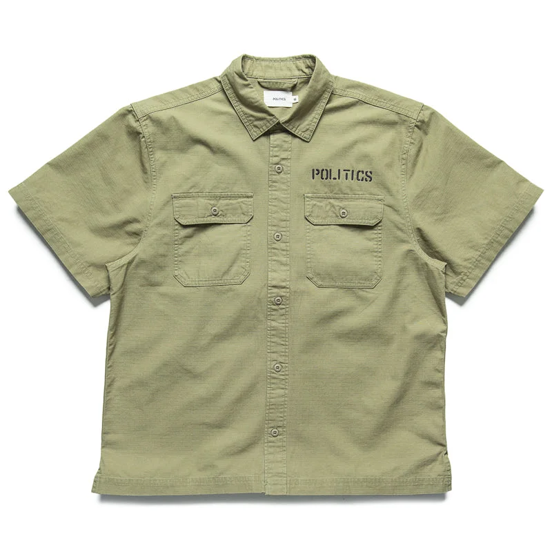 Politics Commerce Shirt - Military Green