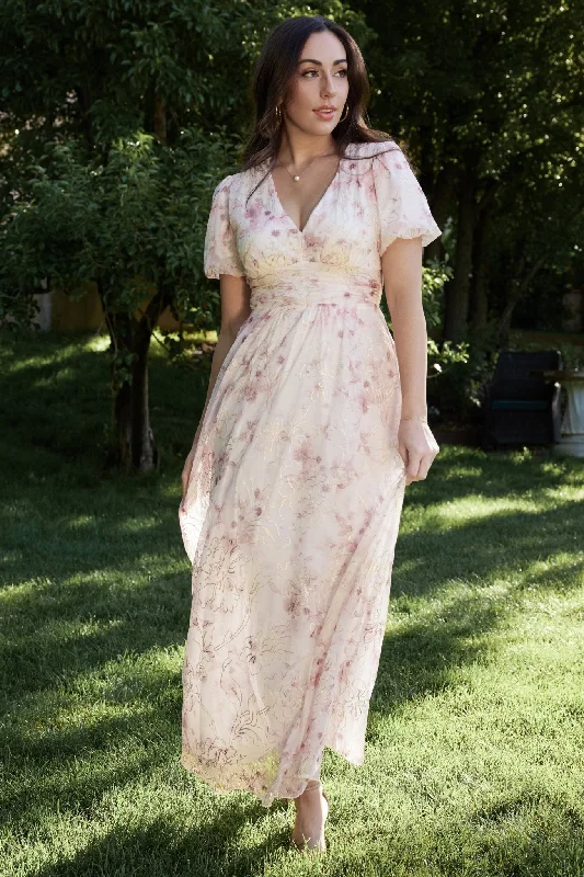 Ardley Maxi Dress | Mauve Floral