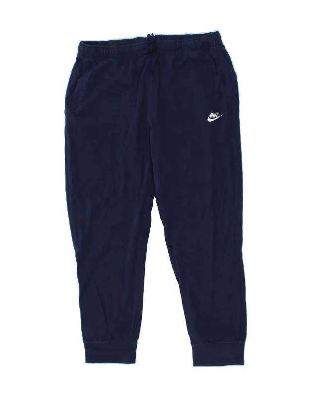 NIKE Womens Tracksuit Trousers Joggers UK 20 2XL Navy Blue