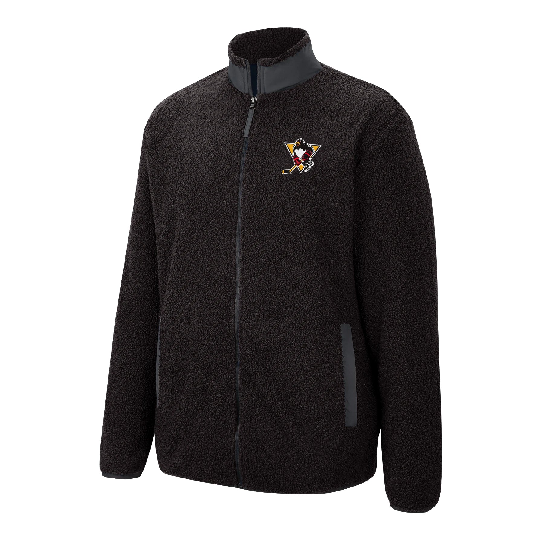 WBS Penguins Chenille Sherpa Full Zip Jacket