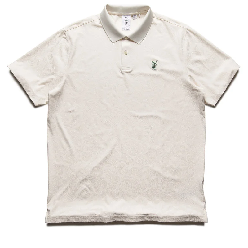 Quiet Golf x Puma Paisley Golf Polo - Warm White