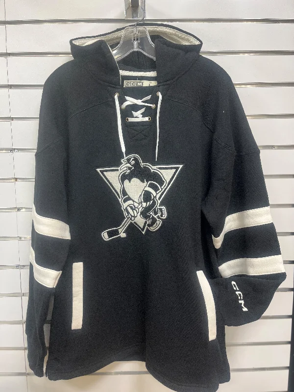 WBS Penguins CCM Hockey Lace Jersey Fleece Hoodie