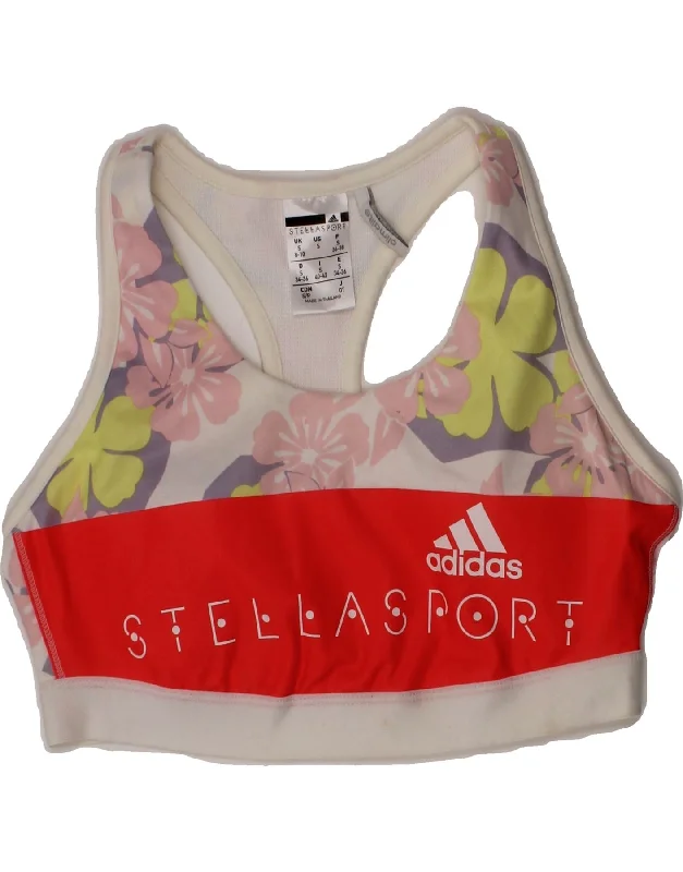 ADIDAS Womens Stella McCartney Graphic Top UK 8/10 Small Multicoloured