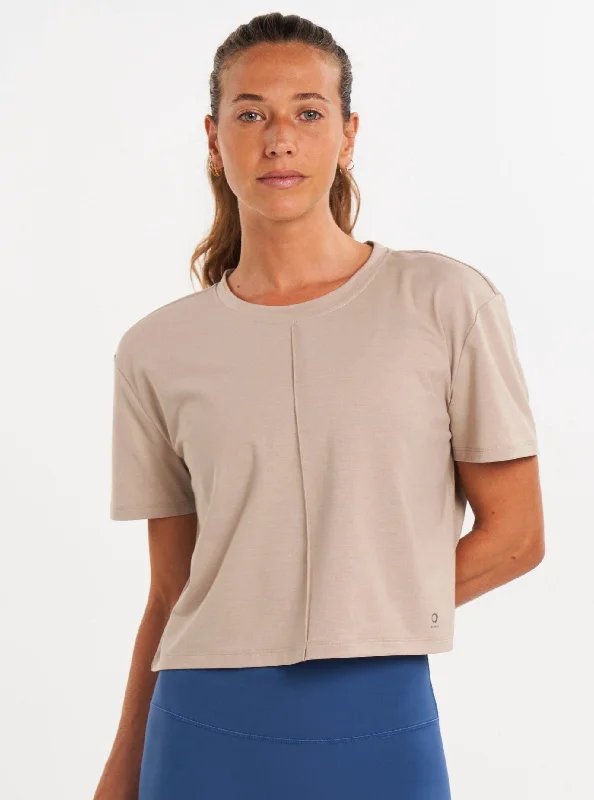 ALSPRT Pintuck Tee - Sandstone