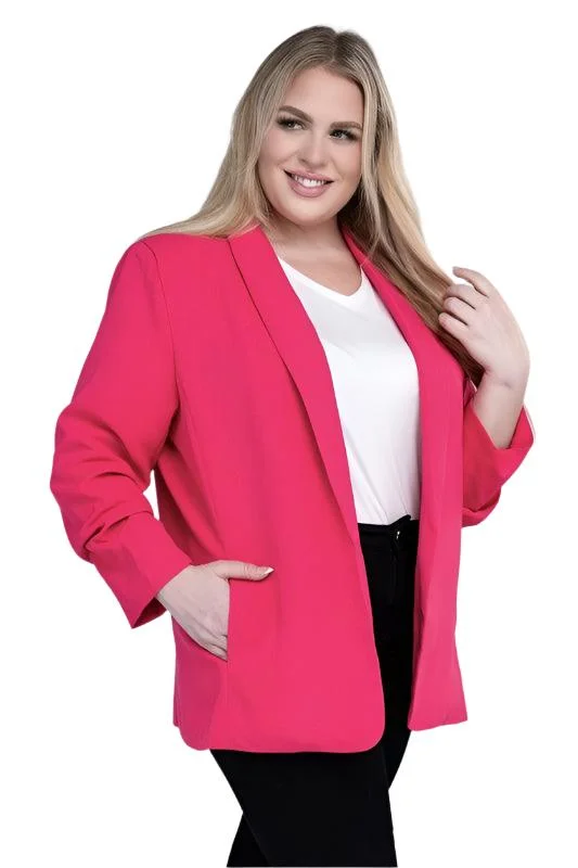 Plus Shawl Lapel Blazer