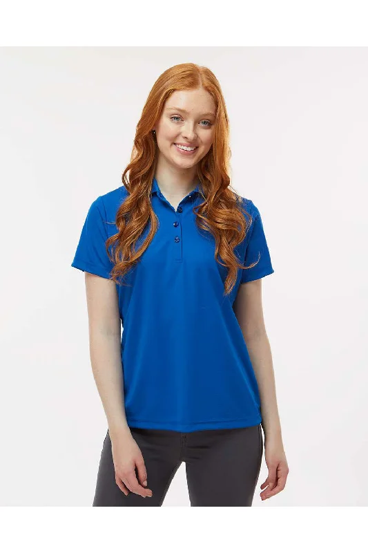 Paragon Womens Sebring Performance Moisture Wicking Short Sleeve Polo Shirt - Deep Royal Blue