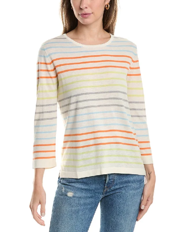 Forte Cashmere Aegean Silk & Cashmere-Blend Sweater