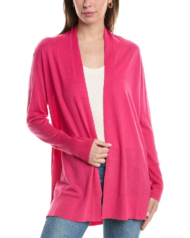 Forte Cashmere Easy Silk & Cashmere-Blend Cardigan