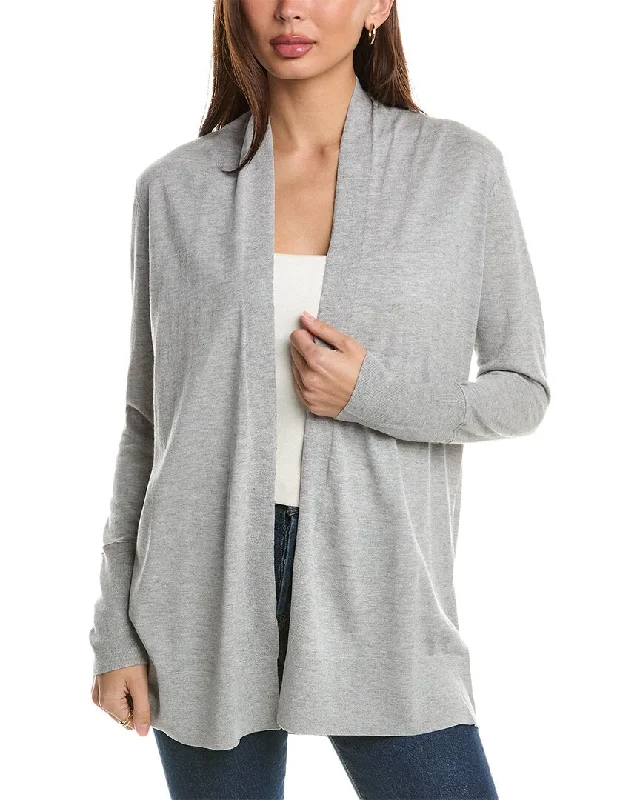 Forte Cashmere Easy Silk & Cashmere-Blend Cardigan