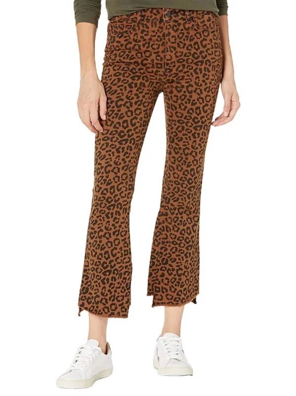 Bridget Crop High-Rise Bootcut Jeans In Jaguar