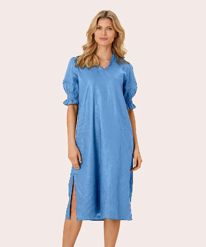 Nydela Smock-Sleeve Dress