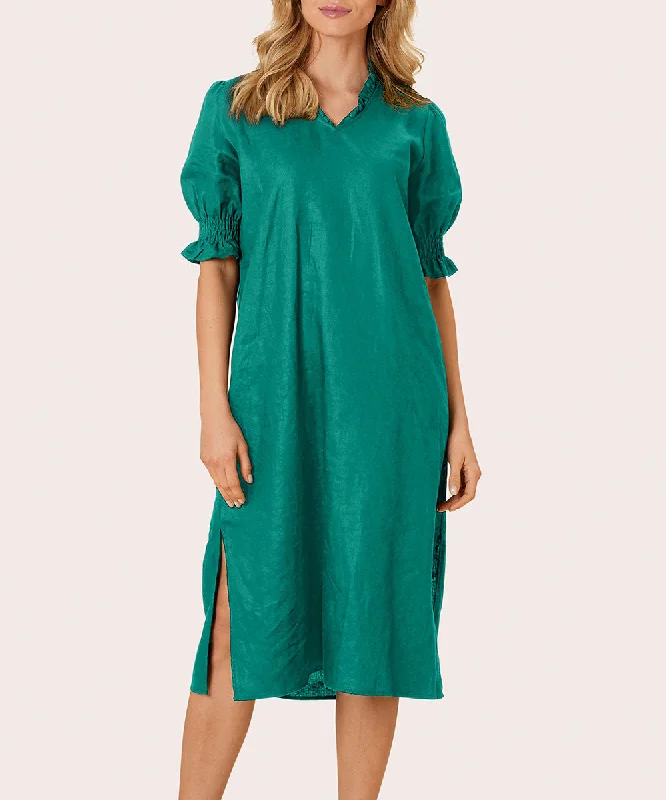 Nydela Smock-Sleeve Dress