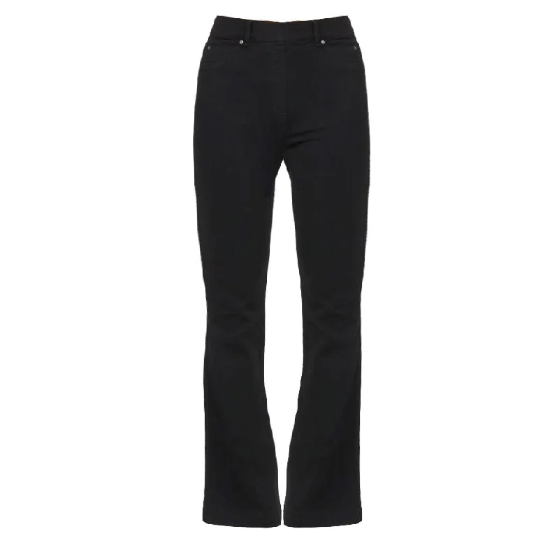 SPANX Women's Flare Denim Jeans Pants Clean Black