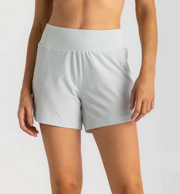 Women's Bamboo-Lined Active Breeze Short - 5" In Sky Grey