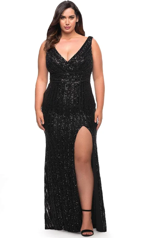 La Femme 30182 - Sequin Sleeveless Sheath Dress