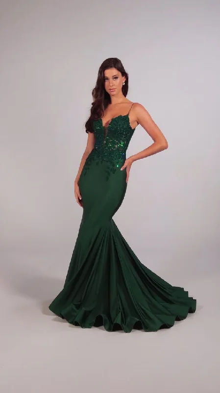 Ellie Wilde Stretch Jersey Prom Dress EW35237