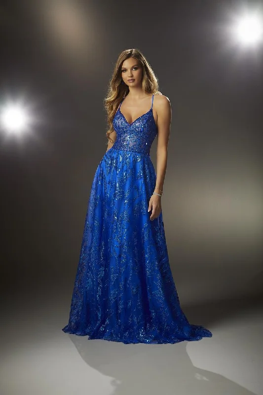 Morilee Sequin Illusion Prom Dress 48007